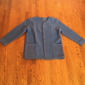 Boiled Wool Cardigan Jacket Size Small/Medium